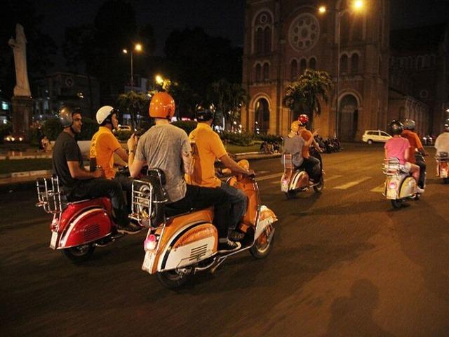 Ho Chi Minh City Night Life By Vintage Vespa
