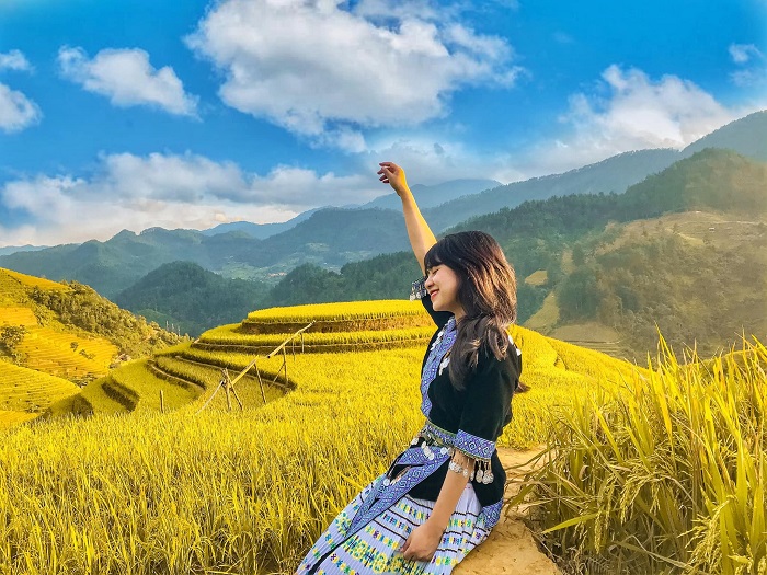Rice Terrace Fields in Mu Cang Chai Vietnam