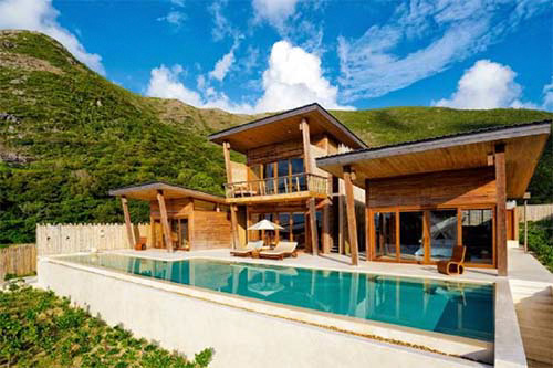 An ocean view villa at Six Sense Con Dao resort
