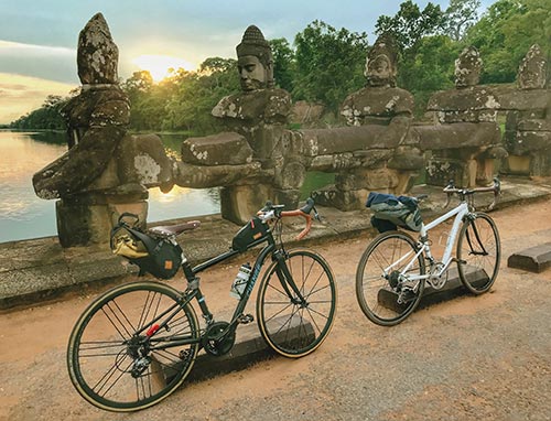 Catch a pair of bikes to discover the most stunning sites in Angkor Complex
