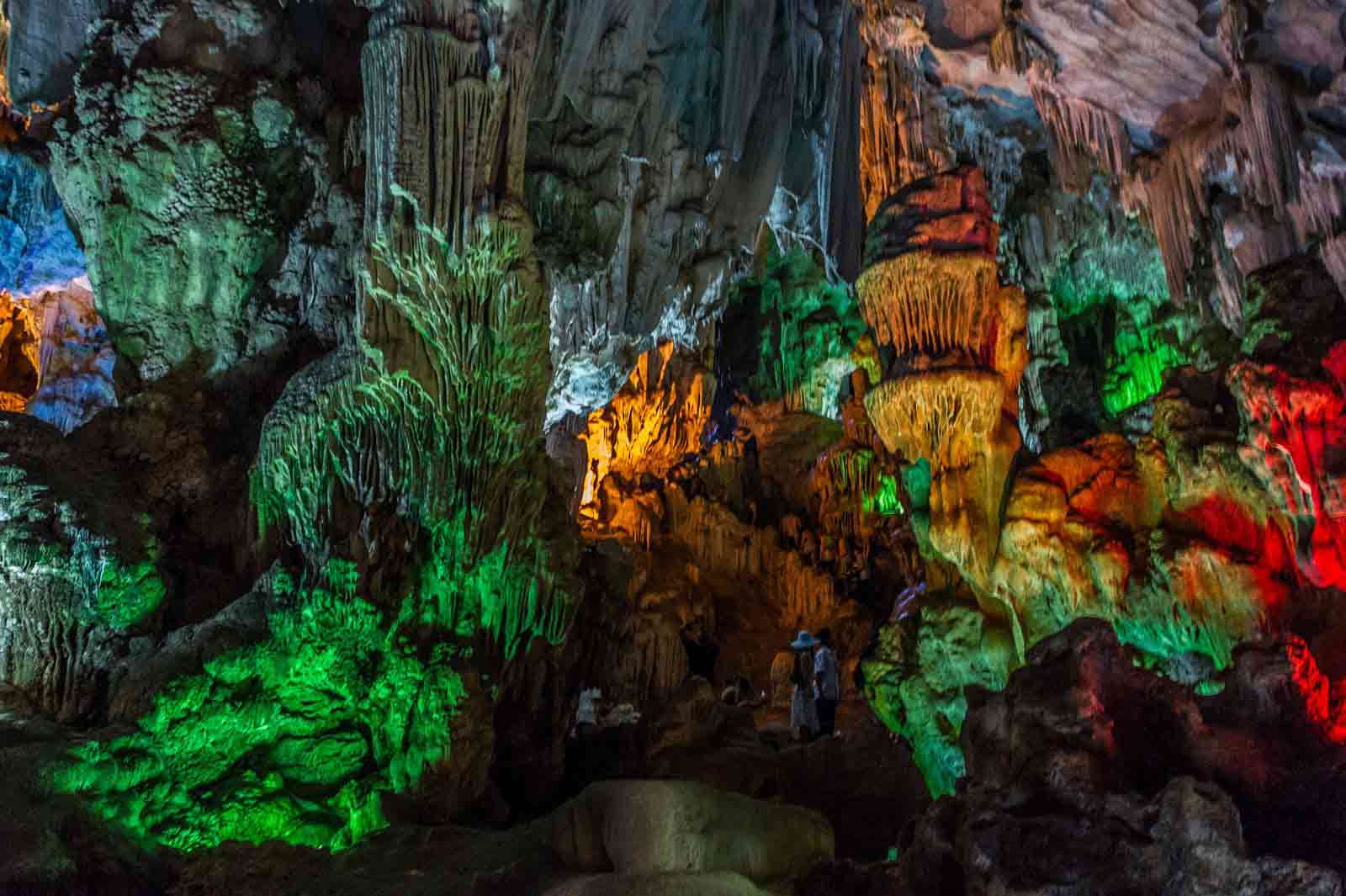 Stunning stalactites at Dau Go Cave