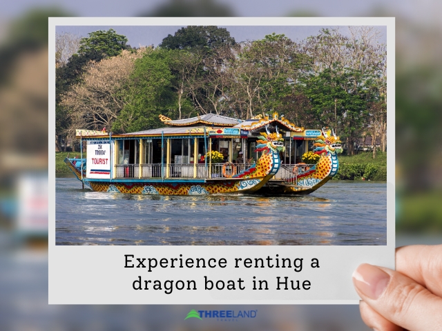 Experience renting a dragon boat in Hue 