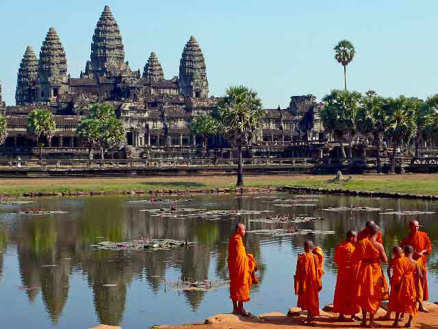Cambodia Temple And Beach